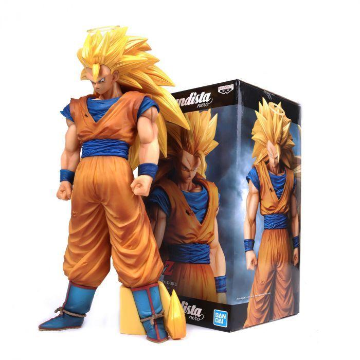 Action figure dragon ball z - goku super sayajin 3 - grandista